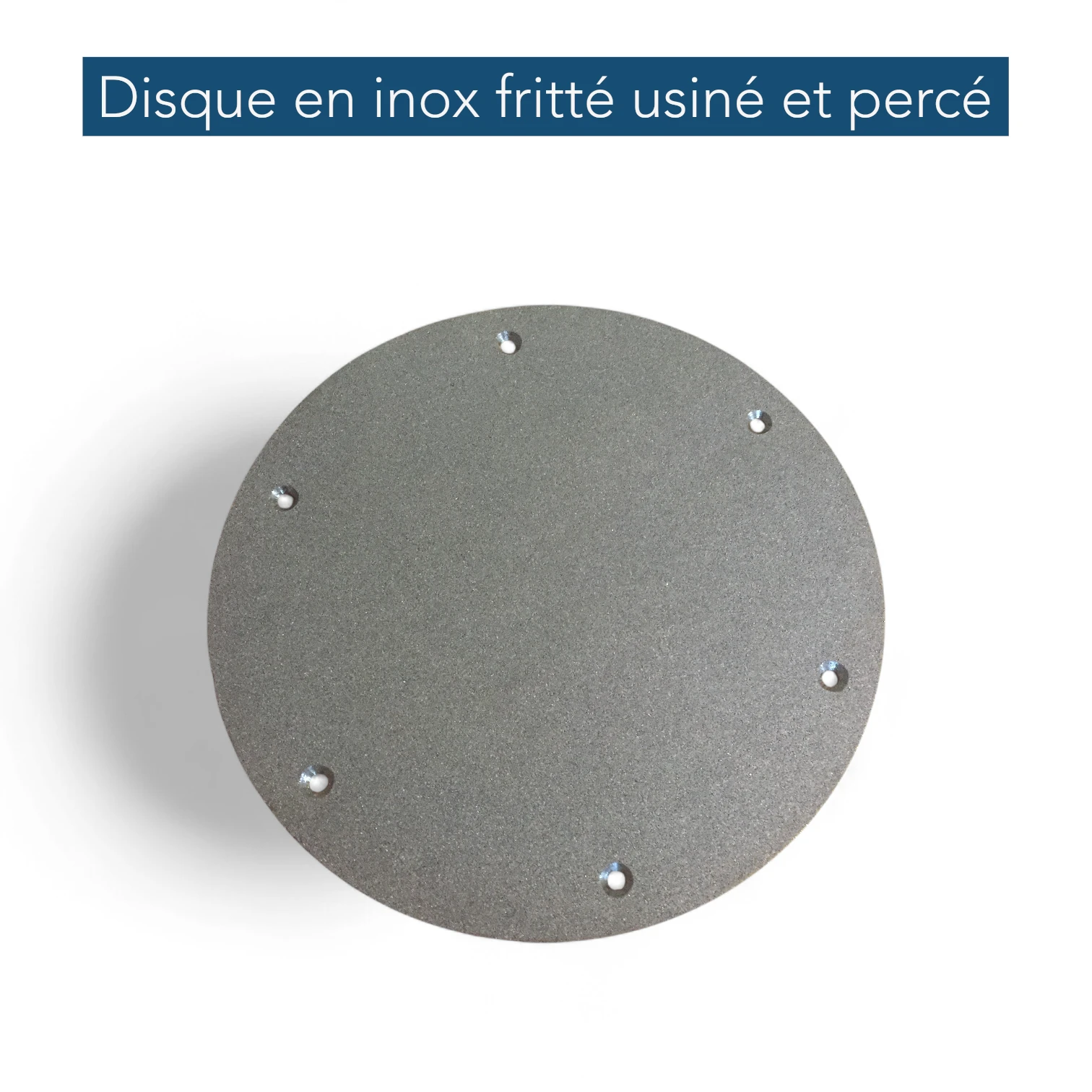 Disque inox usiné et percé